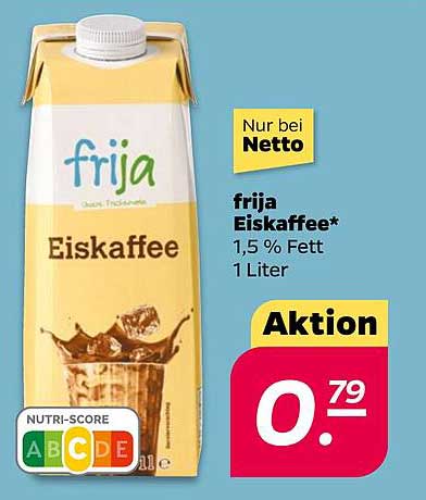 frija Eiskaffee 1 Liter für nur 0,79 €