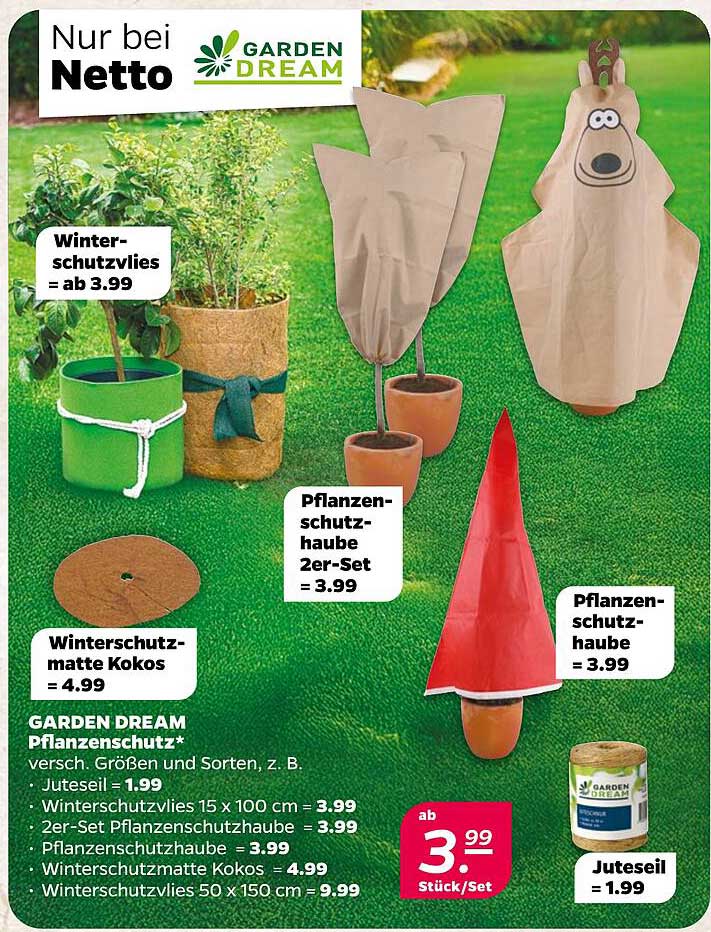 GARDEN DREAM Pflanzenschutz – Verschiedene Größen und Sorten