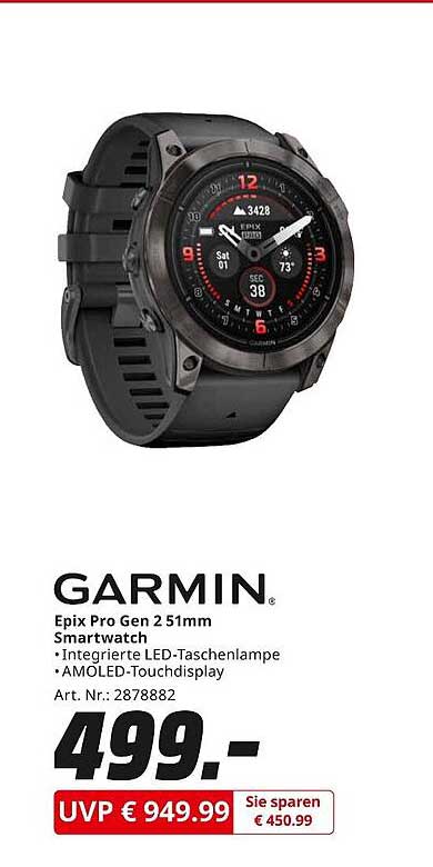 GARMIN Epix Pro Gen 2 51mm Smartwatch