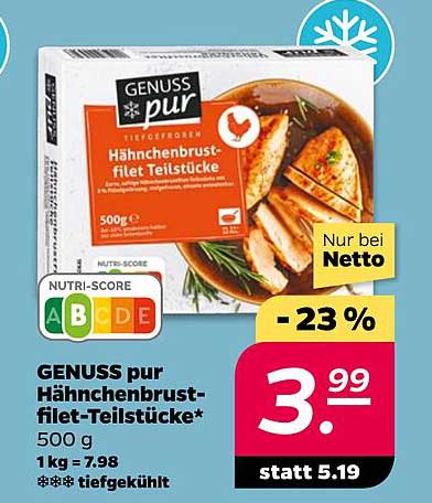 GENUSS pur Hähnchenbrustfilet-Teilstücke 500 g