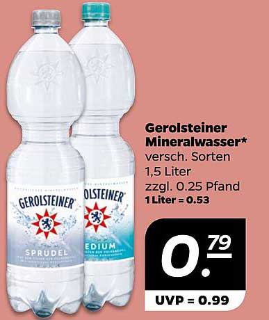 Gerolsteiner Mineralwasser 1,5 Liter - verschiedene Sorten