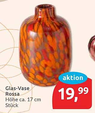 Glas-Vase Rossa