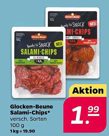 Glocken-Beune Salami-Chips assorted sorts 100 g
