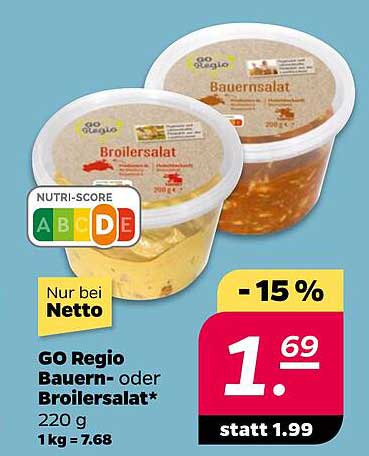 GO Regio Bauern- oder Broilersalat 220 g