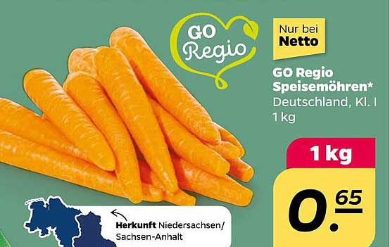 GO Regio Speisemöhren, Deutschland, Kl. I, 1 kg