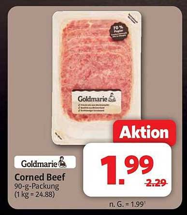 Goldmarie Corned Beef 90-g-Packung