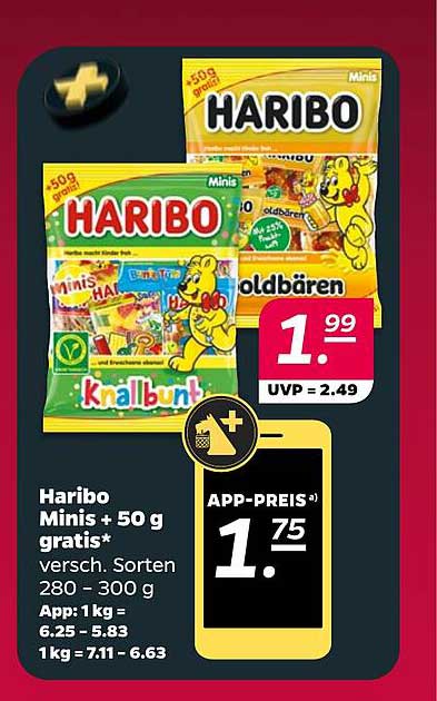Haribo Minis + 50 g gratis*