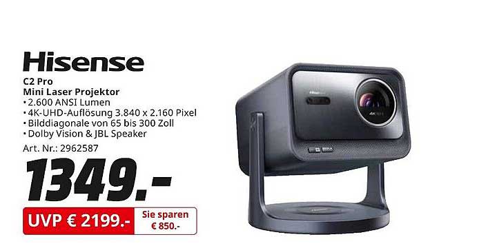 Hisense C2 Pro Mini Laser Projektor