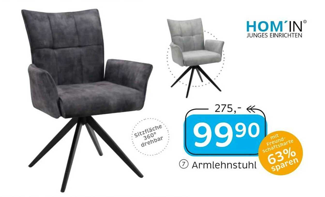 HOM'IN Armlehnstuhl 360° drehbar für 99,90 €