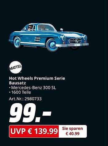 Hot Wheels Premium Serie Bausatz – Mercedes-Benz 300 SL