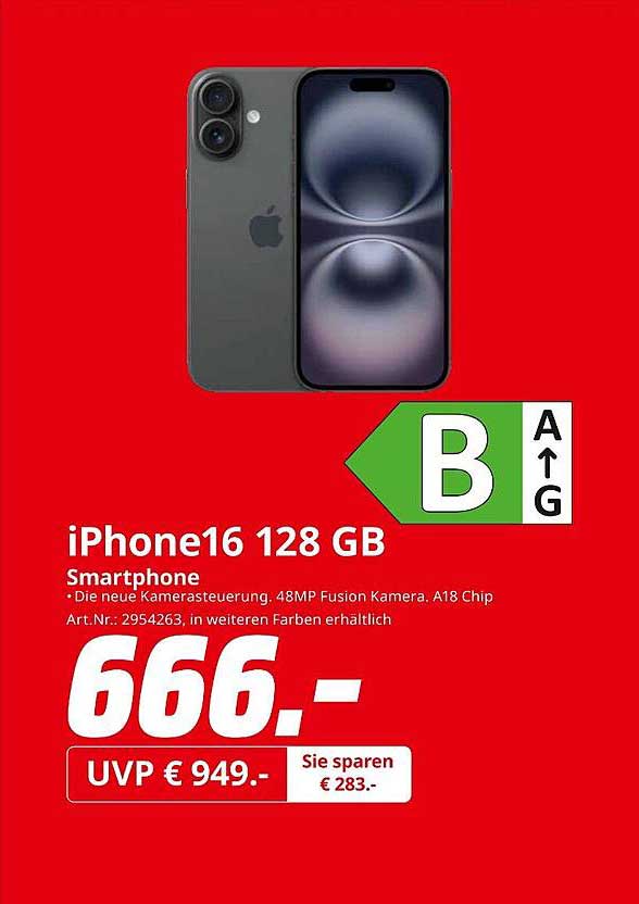iPhone16 128 GB Smartphone