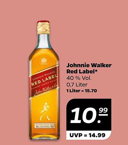 Johnnie Walker Red Label 0,7 Liter - 40% Vol.