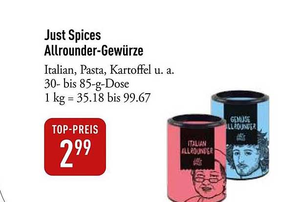Just Spices Allrounder-Gewürze