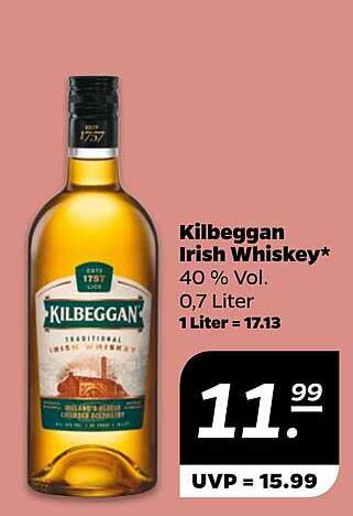 Kilbeggan Irish Whiskey 0,7 Liter