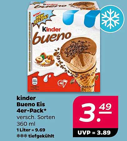 Kinder Bueno Eis 4er-Pack - 360 ml