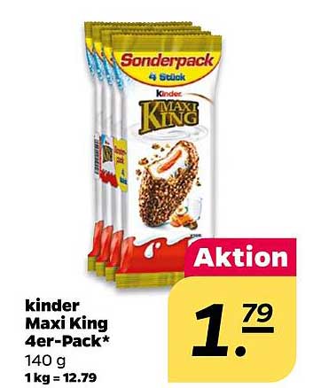 kinder Maxi King 4er-Pack
