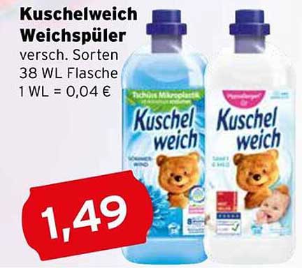 Kuschelweich Weichspüler 38 WL Flasche