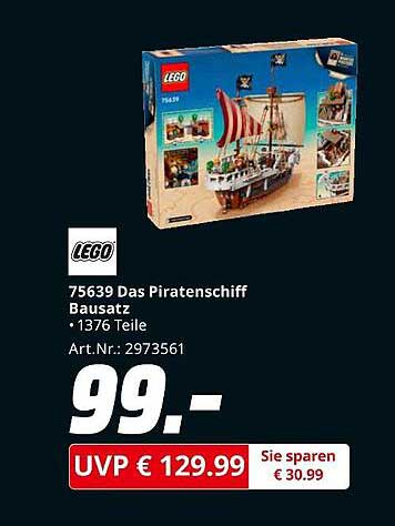 LEGO 75639 Das Piratenschiff Bausatz - 1376 Teile