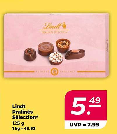 Lindt Pralinés Sélection 125 g