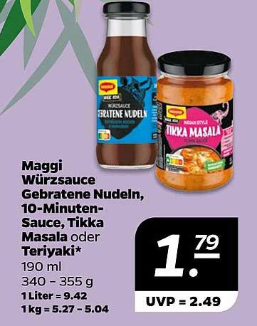 Maggi Würzsauce Gebratene Nudeln, 10-Minuten-Sauce, Tikka Masala oder Teriyaki