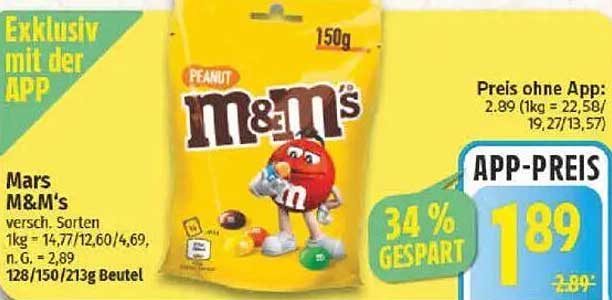 Mars M&M's Peanut 150g