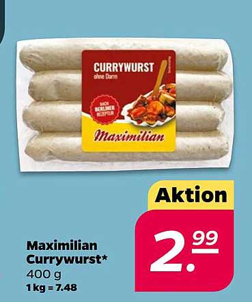 Maximilian Currywurst* 400 g