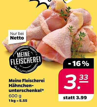 Meine Fleischerei Hähnchenunterschenkel 600 g
