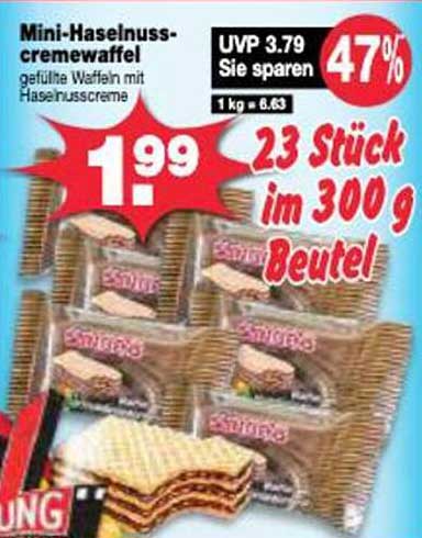 Mini-Haselnusscremewaffel – gefüllte Waffeln mit Haselnusscreme