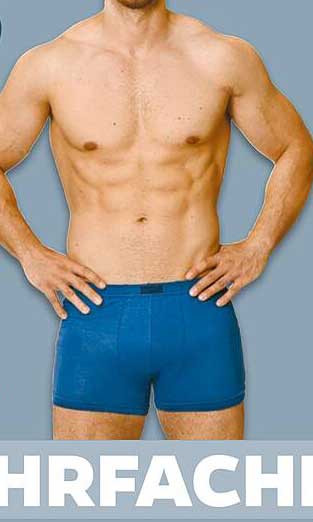 Modische Herrenboxershorts in Blau