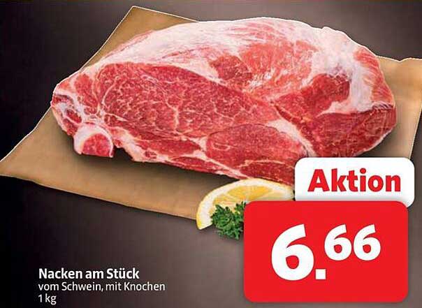 Nacken am Stück vom Schwein, mit Knochen, 1 kg
