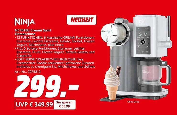 Ninja NC701EU Creami Swirl Eismaschine
