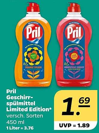 Pril Geschirrspülmittel Limited Edition* versch. Sorten 450 ml