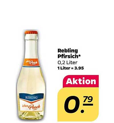 Rebling Pfirsich - 0,2 Liter für nur 0,79 €
