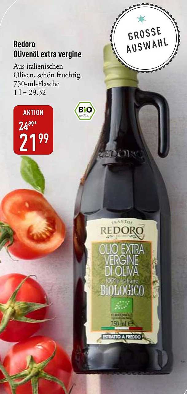 Redoro Olivenöl extra vergine 750-ml-Flasche