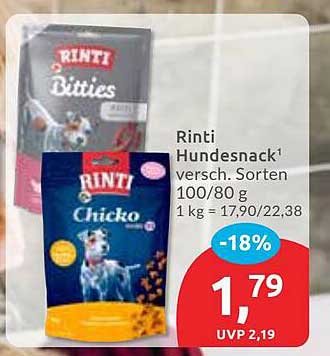 Rinti Hundesnack – Verschiedene Sorten, 100/80 g