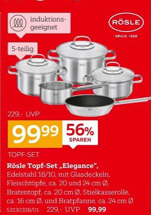 Rösle Topf-Set „Elegance“ - 5-teilig