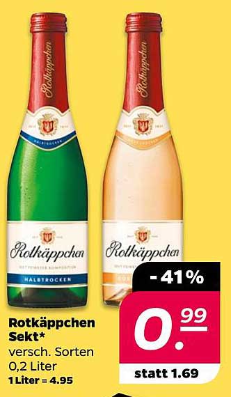 Rotkäppchen Sekt verschiedene Sorten 0,2 Liter
