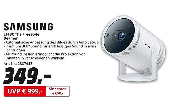 SAMSUNG LFF3C The Freestyle Beamer