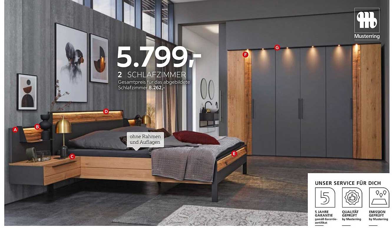 Schlafzimmer Set von Musterring – Eleganz trifft Funktionalität