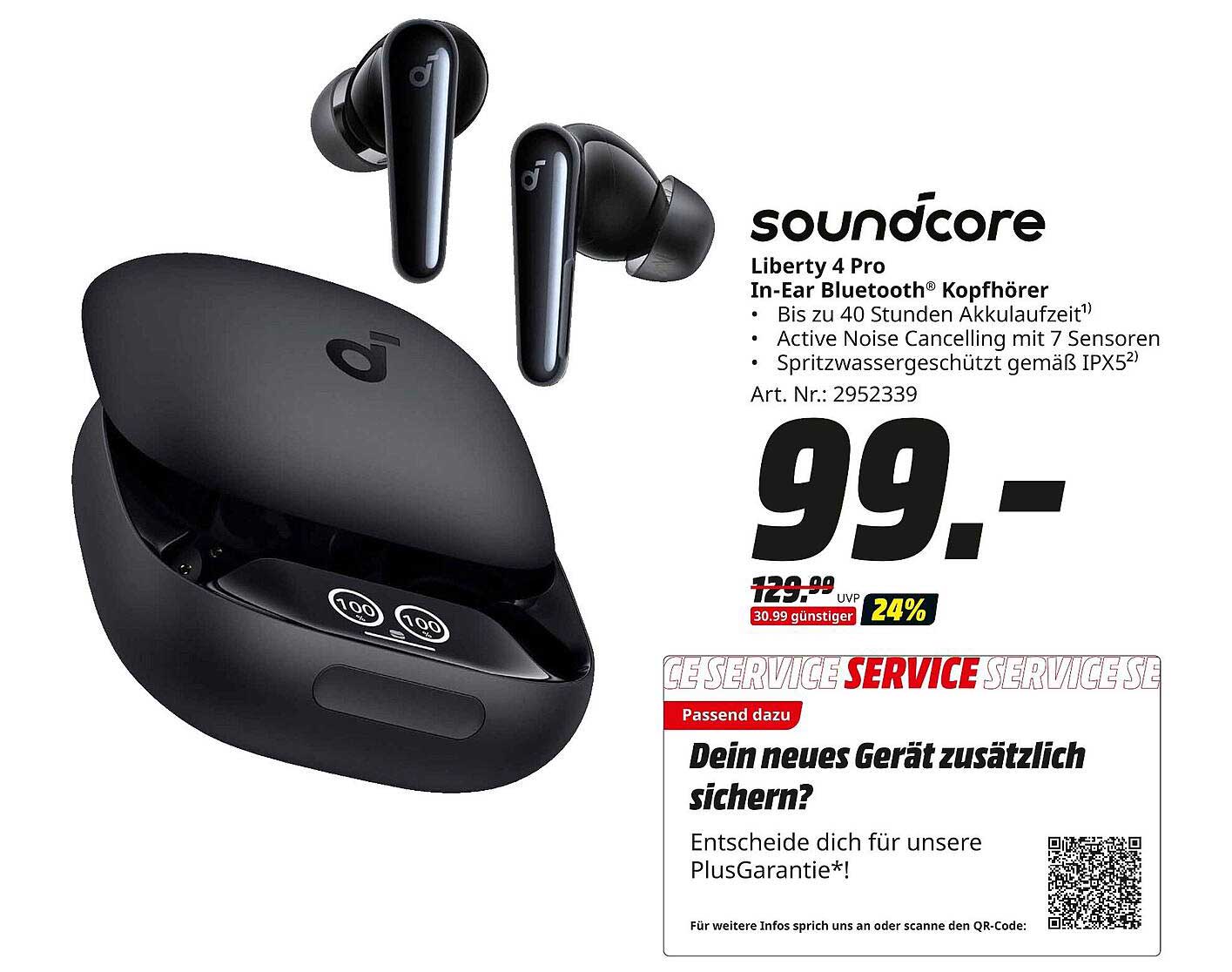 soundcore Liberty 4 Pro In-Ear Bluetooth® Kopfhörer