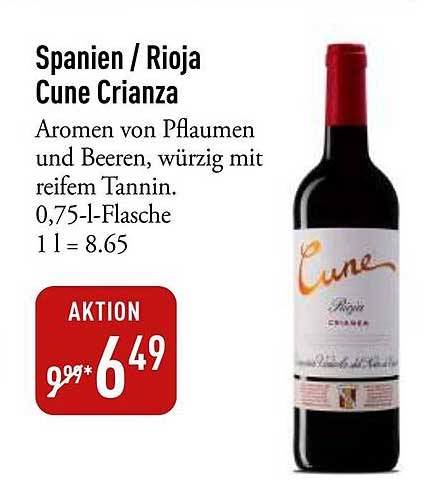 Spanien / Rioja Cune Crianza