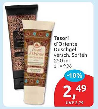 Tesori d’Oriente Duschgel 250 ml - verschiedene Sorten