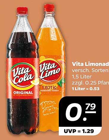 Vita Limonade – verschiedene Sorten 1,5 Liter