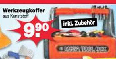 Werkzeugkoffer aus Kunststoff inkl. Zubehör