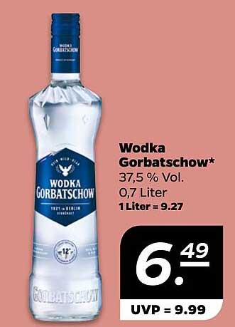 Wodka Gorbatschow 0,7 Liter - 37,5 % Vol.
