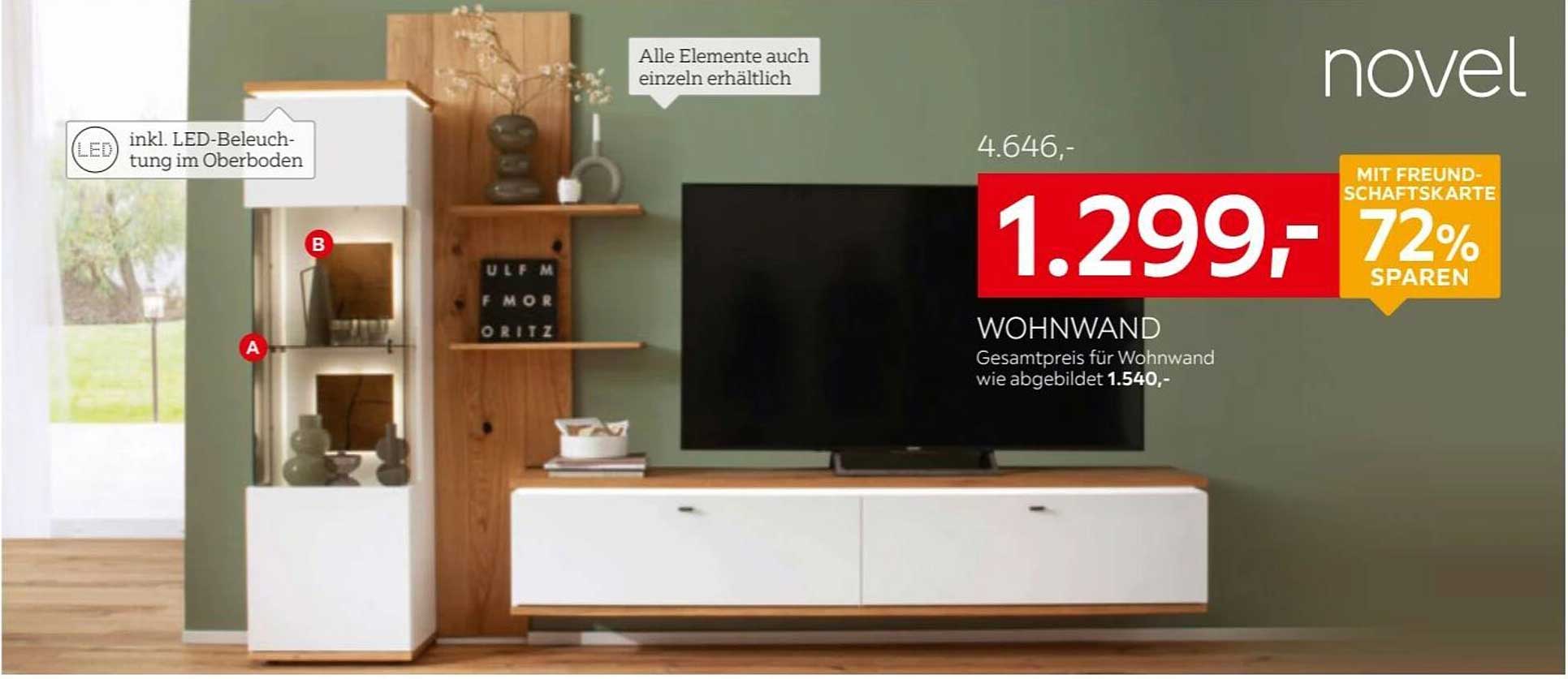 Wohnen mit Stil: Traumhafte Wohnwand bei XXXLutz