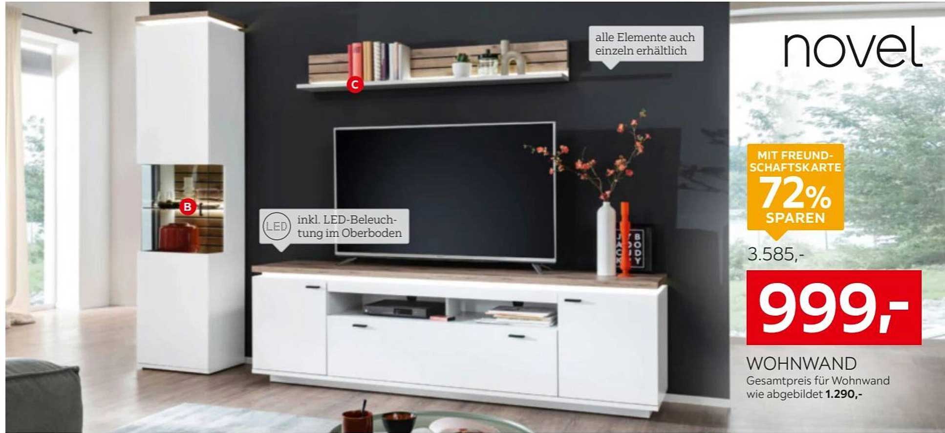 WOHNWAND Gesamtpreis für Wohnwand wie abgebildet 1.290,-