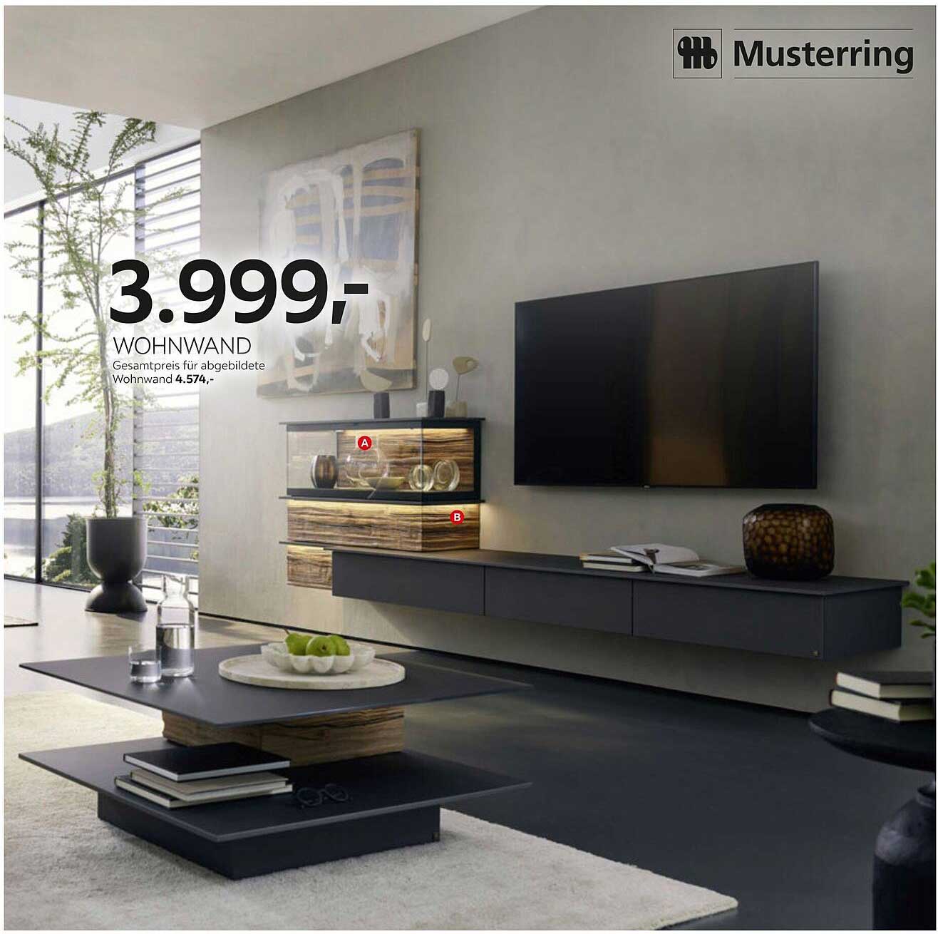 Wohnwand zum Preis von 3.999,- Euro