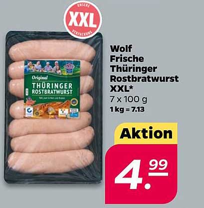 Wolf Frische Thüringer Rostbratwurst XXL