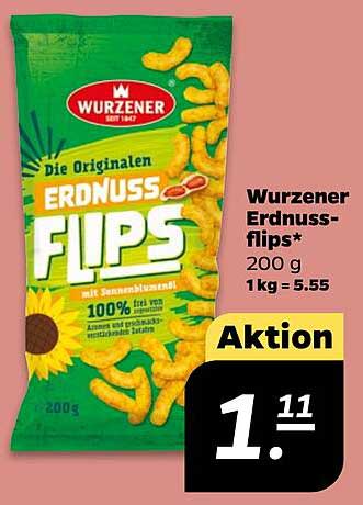 Wurzener Erdnuss-Flips 200 g